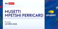 Musetti-Mpetshi Perricard: highlights US Open