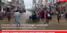 Pakistan, alluvione causata da piogge monsoniche a Karachi