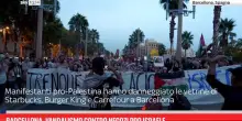 Barcellona, vandalismo contro negozi pro Israele