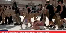 Spagna, marionette di animali contro la crisi climatica