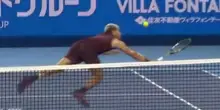 Alcaraz vola: punto pazzesco in tuffo contro Ruud!