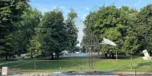 Alle fiamme Balena di Allegrucci a Triennale Milano, persona fermata