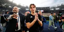 Il ritorno di Edoardo Bove all'Olimpico, tra applausi e lacrime. FOTO
