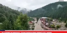 Alluvione in Romania, danni inondazioni ripresi dal drone