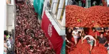 Tomatina 2025, la battaglia dei pomodori in Spagna. FOTO