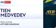 Tien-Medvedev: highlights Atp Shanghai