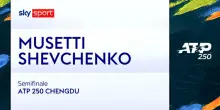 Musetti-Shevchenko: highlights Atp Chengdu