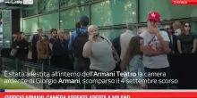 Giorgio Armani, camera ardente aperta a Milano