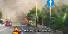 Salento, incendio vicino a case vacanze: decine di persone evacuate