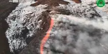 L'Eruzione dell'Etna ripresa da un drone della Forestale