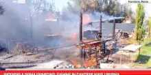 Incendio a Roma Fiumicino, fiamme in cantiere nave Liburna