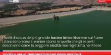 Siccità in Libano, prosciugato bacino idrico artificiale