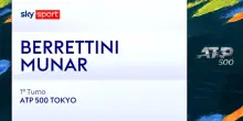 Berrettini-Munar: highlights Atp Tokyo