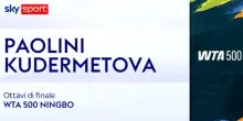 Paolini-Kudermetova: highlights Wta Ningbo