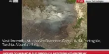 Incendi devastano il sud Europa e il Mediterraneo orientale