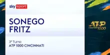 Sonego-Fritz: highlights Atp Cincinnati