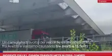 Incidente sull'A1, camion travolge mezzi in coda: 3 morti