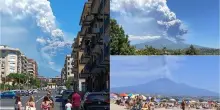 Crolla parte cratere Etna, nube eruttiva alta chilometri
