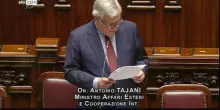 Gaza, Tajani: Spero in unità Parlamento su forza di stabilizzazione