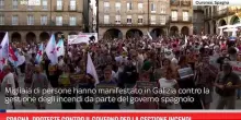 Spagna, proteste contro il governo per la gestione incendi