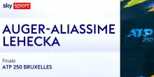 Auger Aliassime-Lehecka: highlights Atp Bruxelles