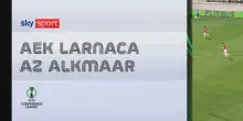 AEK Larnaca-AZ Alkmaar 4-0: gol e highlights