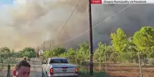 Grecia, incendi a Oropos: grandi colonne di fumo nero