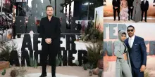 One Battle After Another, Leonardo DiCaprio in total black a Londra