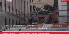 Lisbona, deraglia la funicolare: diversi morti e feriti