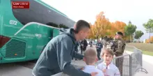 Udine, gli Azzurri lasciano l'hotel per l'allenamento. VIDEO