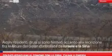 Soldati israeliani al confine con la Siria, calma a Sweida