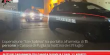 Blitz carabinieri tra Canosa di Puglia e Bari, 11 arresti