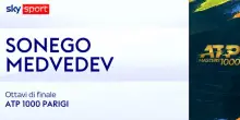 Sonego-Medvedev: highlights Atp Parigi