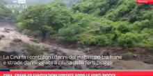 Cina, frane ed evacuazioni forzate dopo le forti piogge