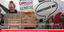 Scozia, protesta contro Trump davanti al suo golf club