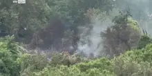 Roma, incendio a Monte Mario: in azione i vigili del fuoco