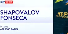 Shapovalov-Fonseca: highlights Atp Parigi