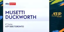 Musetti-Duckworth: highlights Atp Toronto