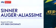 Guarda gli HIGHLIGHTS di Sinner-Auger Aliassime