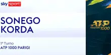 Sonego-Korda: highlights Atp Parigi