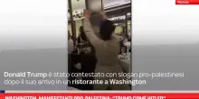 Washington, manifestanti pro-Palestina: “Trump come Hitler”