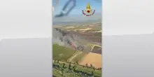 Molise, incendio nelle campagne: chiusa la provinciale 40