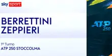 Berrettini-Zeppieri: highlights Atp Stoccolma
