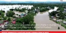 Piogge torrenziali causano frane e inondazioni in India
