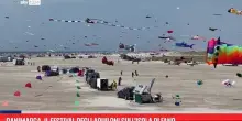 Danimarca, il festival degli aquiloni sull'isola di Fano