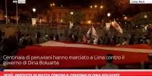 Perù, proteste di piazza contro il governo di Dina Boluarte