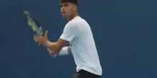 Alcaraz, primo allenamento a Cincinnati (con vista Sinner)