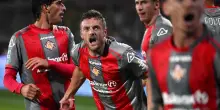 Vardy segna contro l'Atalanta, è il suo primo gol in Serie A