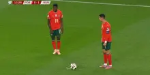 CR7-Nuno Mendes, che pasticcio: la punizione è horror!