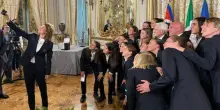 Mattarella riceve l'Italia femminile al Quirinale dopo gli Europei 2025